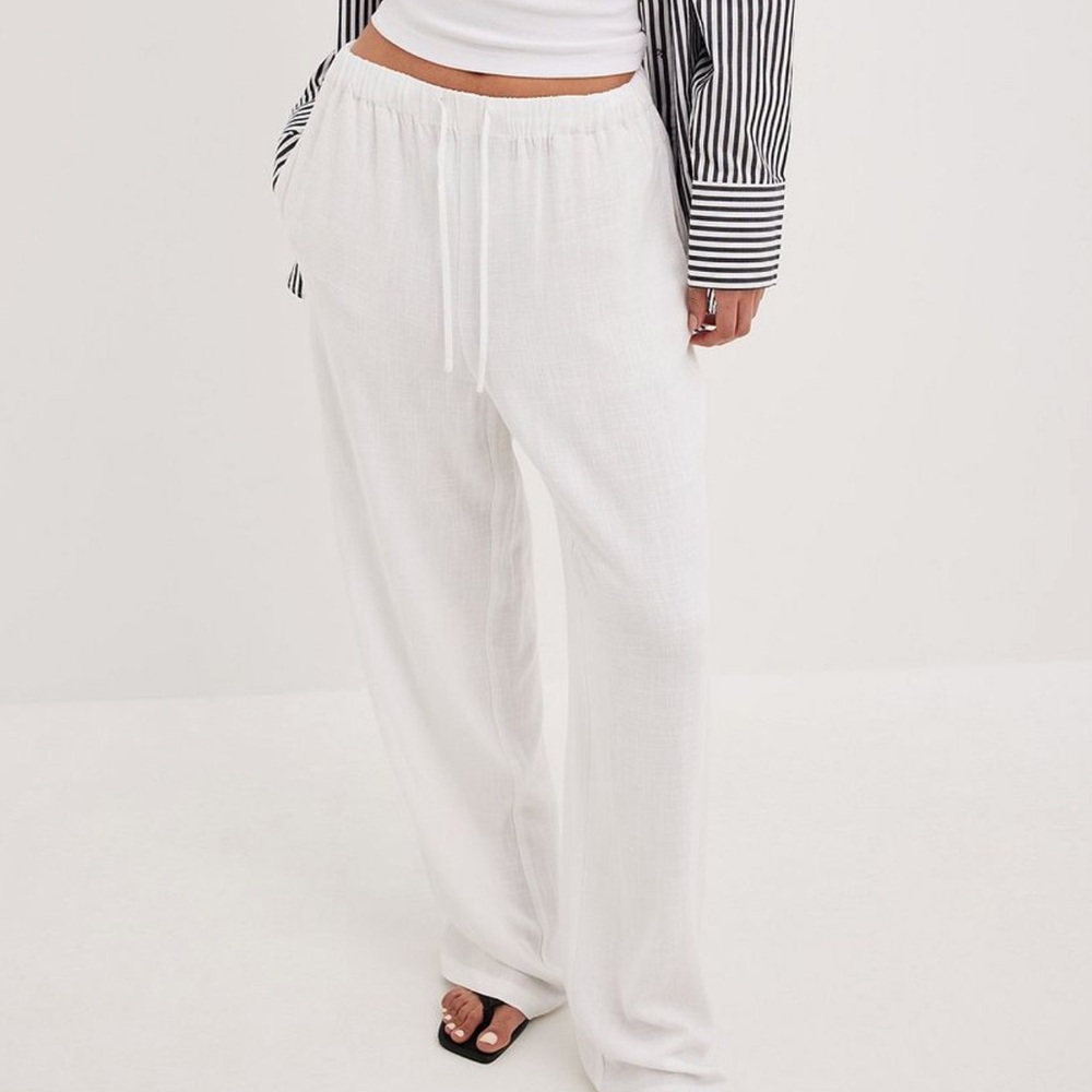 Relaxed Linen Blend Trousers